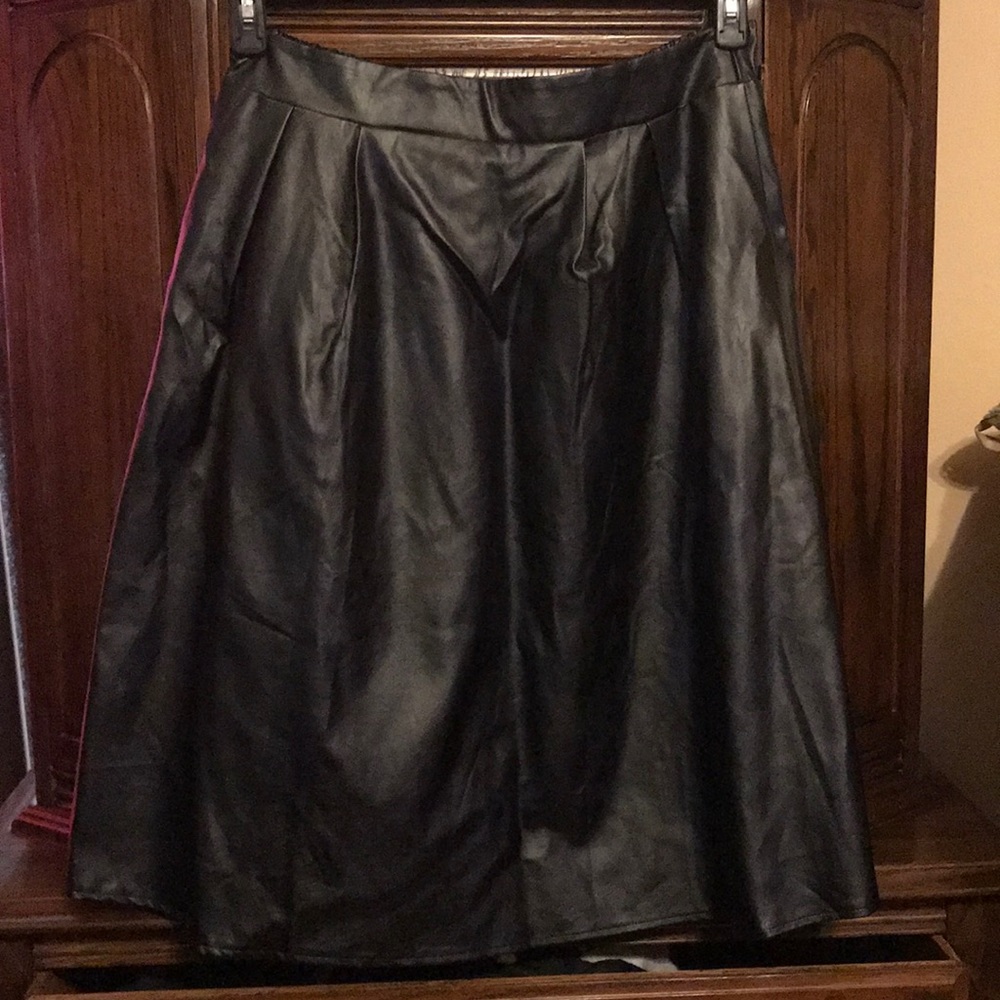 Cute Faux leather skirt!